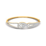 Swirl Design Lab Grown Diamond Bangle