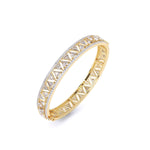 Stylish Triangular Design Diamond Bangle