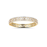 Stylish Triangular Design Diamond Bangle