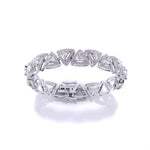 Trilliant Cut Diamond Bangle