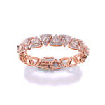 Trilliant Cut Diamond Bangle