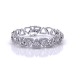 Trilliant Cut Diamond Bangle