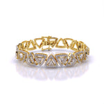 Trilliant Cut Diamond Bangle