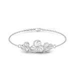 Triple Flower Diamond Band