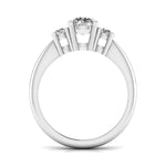 1 Carat Triple Head Diamond Ring