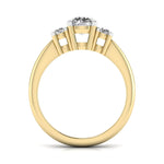 1 Carat Triple Head Diamond Ring