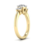 1 Carat Triple Head Diamond Ring