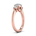 1 Carat Triple Head Diamond Ring