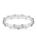 Triple Row Diamond Bracelet