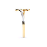 Twist Leaf Diamond Bangle