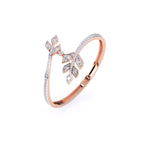 Twist Leaf Diamond Bangle