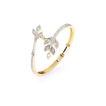 Twist Leaf Diamond Bangle