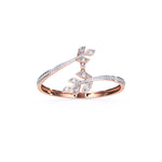 Twist Leaf Diamond Bangle