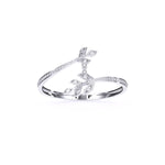 Twist Leaf Diamond Bangle