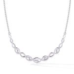 Twisted Diamond Pendant Necklace