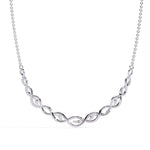 Twisted Diamond Pendant Necklace