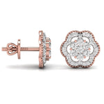 Diamond Dahlia Studs Earrings