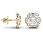 Diamond Dahlia Studs Earrings