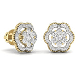 Diamond Dahlia Studs Earrings