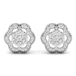 Diamond Dahlia Studs Earrings
