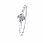 Diamond Flower Double Chain Bracelet
