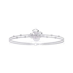 Diamond Flower Double Chain Bracelet