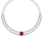 Bridal Colorstone & Diamond Choker Set