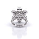 Elegant Floral Diamond Ring