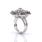 Elegant Floral Diamond Ring