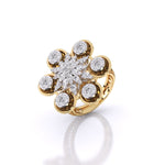 Elegant Floral Diamond Ring