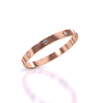 Sparkling Diamond Accent Gold Bangle