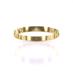 Sparkling Diamond Accent Gold Bangle