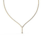 Y-Necklace with Teardrop Accent