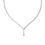 Y-Necklace with Teardrop Accent