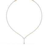 Y-Necklace with Teardrop Accent