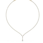 Y-Necklace with Teardrop Accent