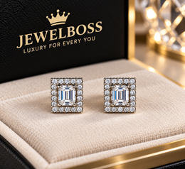 JEWELBOSS SQUARE MENS STUD
