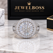 JEWELBOSS Men’s Sunburst Halo Moissanite Ring – MEN'S COLLECTION