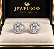 JEWELBOSS ICED OUT SILVER MEN'S STUD