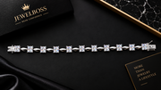 JEWELBOSS Squar Cluster Tennis Bracelet – Women’s Collection