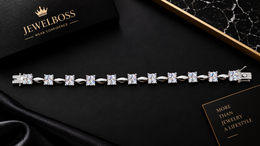 JEWELBOSS Squar Cluster Tennis Bracelet – Women’s Collection