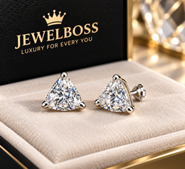 JEWELBOSS TRIANGLE SILVER MEN'S STUD