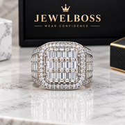 JEWELBOSS Men’s Iced-Out Moissanite Ring – Men's Collection