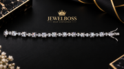 JEWELBOSS Princess-Cut Moissanite Tennis Bracelet – Unisex