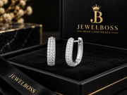 Unisex Diamond Huggie Hoop Earrings – Unisex