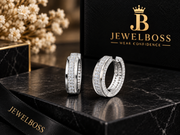 Unisex Diamond Hoop Earrings – Unisex