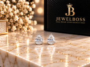 Pear Shape Diamond Stud Earrings – Unisex