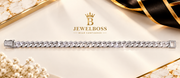 JewelBoss Iced-Out Cuban Link Bracelet