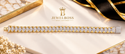 JewelBoss Gold & Moissanite Pavé Bracelet