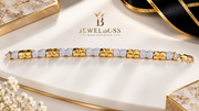 JewelBoss Gold & Moissanite Bracelet